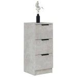 vidaXL Dulapuri, 2 buc., gri beton, 30x30x70 cm, lemn compozit