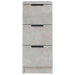 vidaXL Dulapuri, 2 buc., gri beton, 30x30x70 cm, lemn compozit