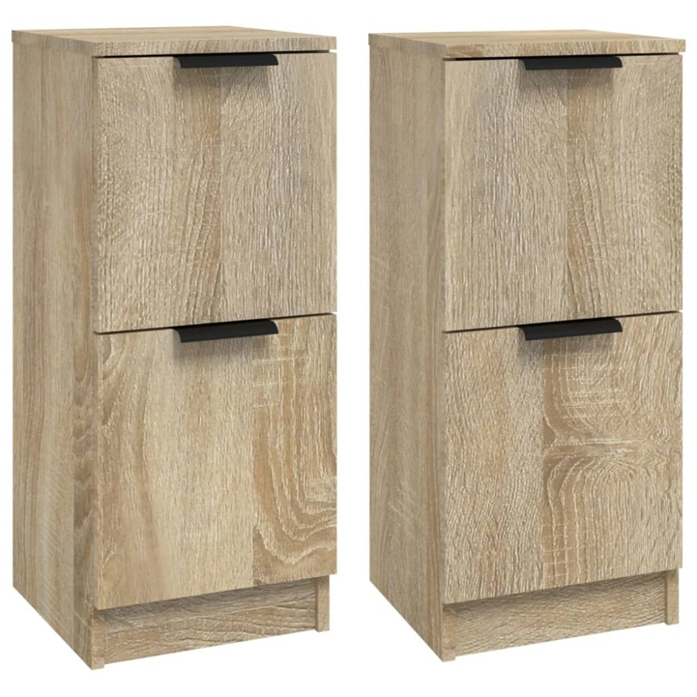 vidaXL Dulapuri, 2 buc., stejar sonoma, 30x30x70 cm, lemn compozit
