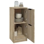vidaXL Dulapuri, 2 buc., stejar sonoma, 30x30x70 cm, lemn compozit