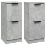 vidaXL Dulapuri, 2 buc., gri beton, 30x30x70 cm, lemn compozit vidaXL Dulapuri, 2 buc., gri beton, 30x30x70 cm, lemn compozit