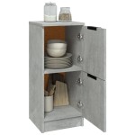 vidaXL Dulapuri, 2 buc., gri beton, 30x30x70 cm, lemn compozit vidaXL Dulapuri, 2 buc., gri beton, 30x30x70 cm, lemn compozit