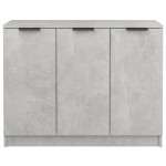 vidaXL Servantă, gri beton, 90,5x30x70 cm, lemn prelucrat