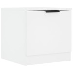 vidaXL Noptiere, 2 buc., alb, 40x39x40 cm