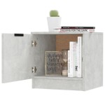 vidaXL Noptiere, 2 buc., gri beton, 40x39x40 cm vidaXL Noptiere, 2 buc., gri beton, 40x39x40 cm