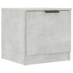 vidaXL Noptiere, 2 buc., gri beton, 40x39x40 cm vidaXL Noptiere, 2 buc., gri beton, 40x39x40 cm