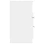 vidaXL Noptiere, 2 buc., alb, lemn prelucrat vidaXL Noptiere, 2 buc., alb, lemn prelucrat