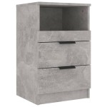 vidaXL Noptiere, 2 buc., gri beton, lemn prelucrat vidaXL Noptiere, 2 buc., gri beton, lemn prelucrat