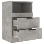 vidaXL Noptiere, 2 buc., gri beton, lemn prelucrat vidaXL Noptiere, 2 buc., gri beton, lemn prelucrat