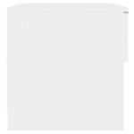 vidaXL Noptiere, 2 buc., alb, lemn prelucrat vidaXL Noptiere, 2 buc., alb, lemn prelucrat