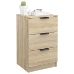 vidaXL Noptiere, 2 buc., stejar sonoma, 40x36x65 cm vidaXL Noptiere, 2 buc., stejar sonoma, 40x36x65 cm