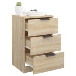 vidaXL Noptiere, 2 buc., stejar sonoma, 40x36x65 cm vidaXL Noptiere, 2 buc., stejar sonoma, 40x36x65 cm