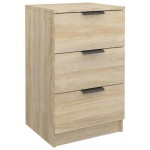 vidaXL Noptiere, 2 buc., stejar sonoma, 40x36x65 cm vidaXL Noptiere, 2 buc., stejar sonoma, 40x36x65 cm