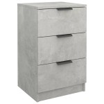 vidaXL Noptiere, 2 buc., gri beton, 40x36x65 cm vidaXL Noptiere, 2 buc., gri beton, 40x36x65 cm