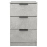 vidaXL Noptiere, 2 buc., gri beton, 40x36x65 cm vidaXL Noptiere, 2 buc., gri beton, 40x36x65 cm