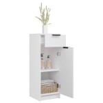 vidaXL Dulap de baie, alb, 32x34x90 cm, lemn compozit vidaXL Dulap de baie, alb, 32x34x90 cm, lemn compozit