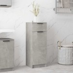 vidaXL Dulap de baie, gri beton, 32x34x90 cm, lemn compozit