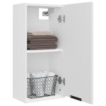 vidaXL Dulap de baie montat pe perete, alb, 32x20x67 cm