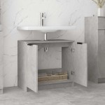 vidaXL Dulap de baie, gri beton, 64,5x33,5x59 cm, lemn compozit