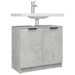 vidaXL Dulap de baie, gri beton, 64,5x33,5x59 cm, lemn compozit