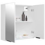 vidaXL Dulap de baie cu oglindă, alb, 64x20x67 cm vidaXL Dulap de baie cu oglindă, alb, 64x20x67 cm
