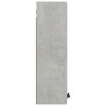 vidaXL Dulap de baie cu oglindă, gri beton, 64x20x67 cm