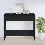vidaXL Măsuță consolă, negru, 90x36x75 cm, lemn compozit vidaXL Măsuță consolă, negru, 90x36x75 cm, lemn compozit