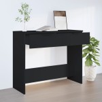 vidaXL Măsuță consolă, negru, 90x36x75 cm, lemn compozit vidaXL Măsuță consolă, negru, 90x36x75 cm, lemn compozit