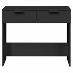 vidaXL Măsuță consolă, negru, 90x36x75 cm, lemn compozit vidaXL Măsuță consolă, negru, 90x36x75 cm, lemn compozit