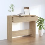 vidaXL Măsuță consolă, stejar sonoma, 90x36x75 cm, lemn prelucrat vidaXL Măsuță consolă, stejar sonoma, 90x36x75 cm, lemn prelucrat