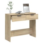 vidaXL Măsuță consolă, stejar sonoma, 90x36x75 cm, lemn prelucrat vidaXL Măsuță consolă, stejar sonoma, 90x36x75 cm, lemn prelucrat