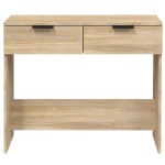 vidaXL Măsuță consolă, stejar sonoma, 90x36x75 cm, lemn prelucrat vidaXL Măsuță consolă, stejar sonoma, 90x36x75 cm, lemn prelucrat