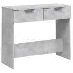 vidaXL Măsuță consolă, gri beton, 90x36x75 cm, lemn prelucrat vidaXL Măsuță consolă, gri beton, 90x36x75 cm, lemn prelucrat