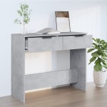 vidaXL Măsuță consolă, gri beton, 90x36x75 cm, lemn prelucrat vidaXL Măsuță consolă, gri beton, 90x36x75 cm, lemn prelucrat