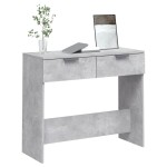 vidaXL Măsuță consolă, gri beton, 90x36x75 cm, lemn prelucrat vidaXL Măsuță consolă, gri beton, 90x36x75 cm, lemn prelucrat