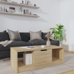 vidaXL Măsuță de cafea, stejar sonoma, 102x50x36 cm, lemn prelucrat vidaXL Măsuță de cafea, stejar sonoma, 102x50x36 cm, lemn prelucrat