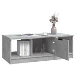 vidaXL Măsuță de cafea, gri beton, 102x50x36 cm, lemn prelucrat vidaXL Măsuță de cafea, gri beton, 102x50x36 cm, lemn prelucrat