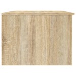 vidaXL Măsuță cafea, alb / stejar sonoma, 102x50x36 cm, lemn prelucrat vidaXL Măsuță cafea, alb / stejar sonoma, 102x50x36 cm, lemn prelucrat