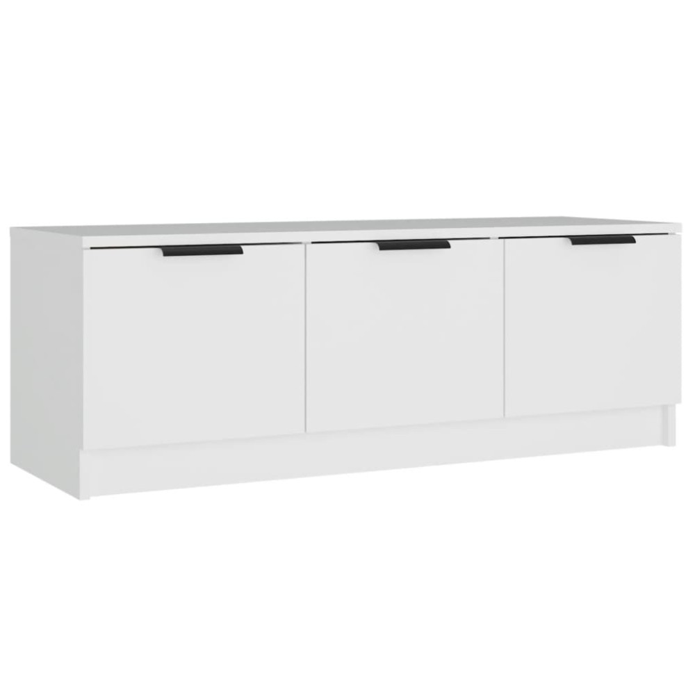 vidaXL Comodă TV, alb, 102x35x36,5 cm, lemn prelucrat