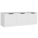 vidaXL Comodă TV, alb, 102x35x36,5 cm, lemn prelucrat