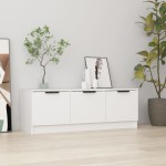 vidaXL Comodă TV, alb, 102x35x36,5 cm, lemn prelucrat