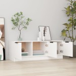 vidaXL Comodă TV, alb, 102x35x36,5 cm, lemn prelucrat