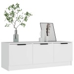 vidaXL Comodă TV, alb, 102x35x36,5 cm, lemn prelucrat