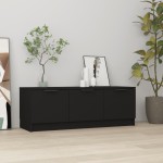 vidaXL Comodă TV, negru, 102x35x36,5 cm, lemn prelucrat