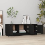 vidaXL Comodă TV, negru, 102x35x36,5 cm, lemn prelucrat