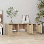vidaXL Comodă TV, stejar sonoma, 102x35x36,5 cm, lemn prelucrat vidaXL Comodă TV, stejar sonoma, 102x35x36,5 cm, lemn prelucrat