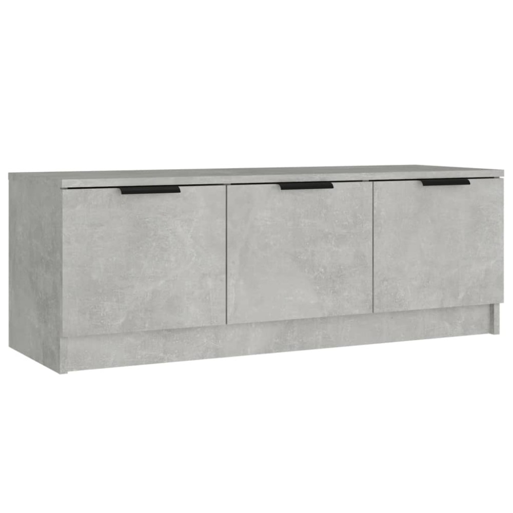 vidaXL Comodă TV, gri beton, 102x35x36,5 cm, lemn prelucrat