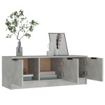 vidaXL Comodă TV, gri beton, 102x35x36,5 cm, lemn prelucrat vidaXL Comodă TV, gri beton, 102x35x36,5 cm, lemn prelucrat