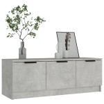 vidaXL Comodă TV, gri beton, 102x35x36,5 cm, lemn prelucrat vidaXL Comodă TV, gri beton, 102x35x36,5 cm, lemn prelucrat