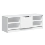 vidaXL Comodă TV, alb, 102x35,5x36,5 cm, lemn compozit vidaXL Comodă TV, alb, 102x35,5x36,5 cm, lemn compozit